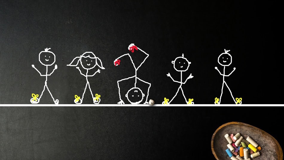 Icono concepto de educaci&oacute;n inclusiva, normas PIAR 